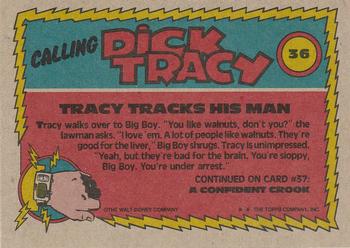 1990 Topps Dick Tracy Movie #36 Tracy Tracks His Man Back