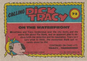 1990 Topps Dick Tracy Movie #72 On the Waterfront Back