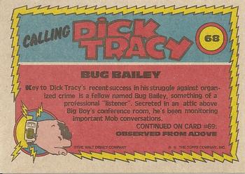 1990 Topps Dick Tracy Movie #68 Bug Bailey Back