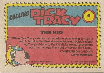 1990 Topps Dick Tracy Movie #6 The Kid Back