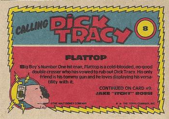 1990 Topps Dick Tracy Movie #8 Flattop Back