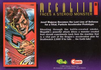 1993 Classic Deathwatch 2000 #8 Megalith Faces a Steroid Monster Back