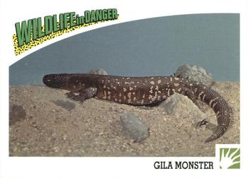 1992 Panini Wildlife In Danger #49 Gila Monster Front