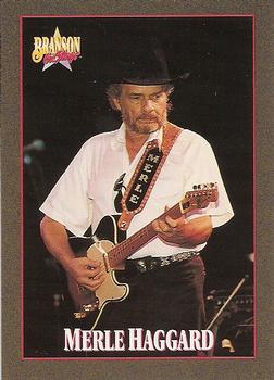 1992 NAC/Hit Cards International Branson On Stage #12 Merle Haggard Front