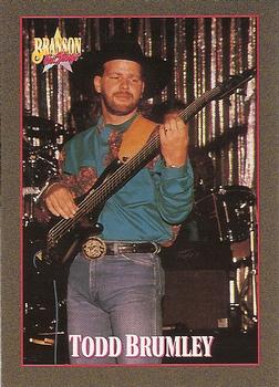 1992 NAC/Hit Cards International Branson On Stage #13 Todd Brumley Front