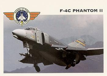 1992 Panini Wings of Fire #21 Air Force F-4C Phantom II Fighter-Bomber Front