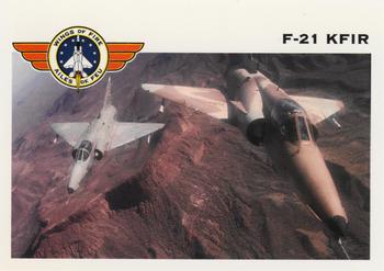 1992 Panini Wings of Fire #12 Marine Corps F-21 KFIR Adversary Fighter Leased from Israel Front