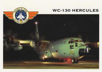 1992 Panini Wings of Fire #23 Air Force WC-130 Hercules Hurricane-Watch Aircraft Front