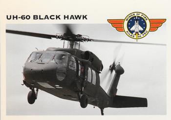 1992 Panini Wings of Fire #72 UH-60 Black Hawk Troop Helicopter Army Front