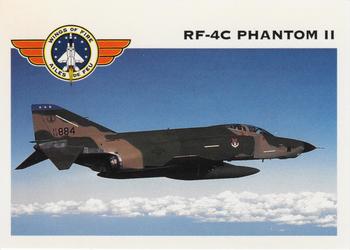 1992 Panini Wings of Fire #85 Air Force RF-4C Phantom II Photo Reconnaissance Aircraft Front