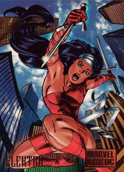 1995 Fleer DC vs. Marvel Comics #3 Elektra Front