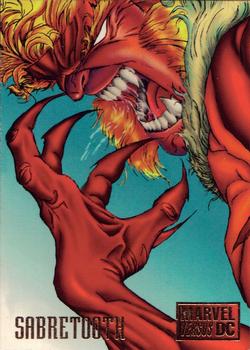 1995 Fleer DC vs. Marvel Comics #8 Sabretooth Front