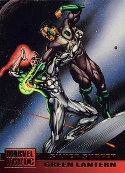 1995 Fleer DC vs. Marvel Comics #10 Silver Surfer / Green Lantern Front
