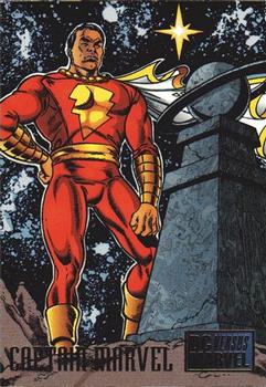 1995 Fleer DC vs. Marvel Comics #18 Captain Marvel Front
