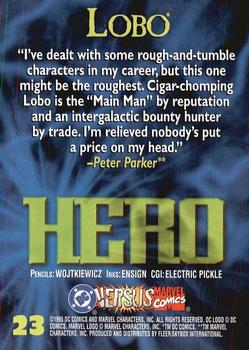 1995 Fleer DC vs. Marvel Comics #23 Lobo Back