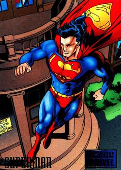 1995 Fleer DC vs. Marvel Comics #26 Superman Front