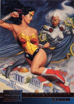 1995 Fleer DC vs. Marvel Comics #37 Wonder Woman / Storm Front