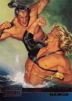 1995 Fleer DC vs. Marvel Comics #46 Aquaman / Namor Front