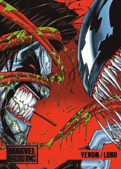 1995 Fleer DC vs. Marvel Comics #65 Venom / Lobo Front