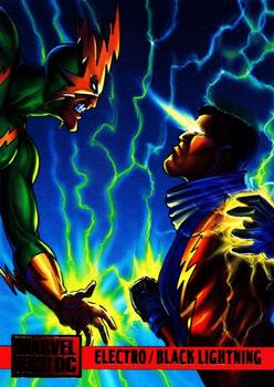 1995 Fleer DC vs. Marvel Comics #71 Electro / Black Lightning Front