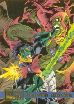 1995 Fleer DC vs. Marvel Comics #74 Green Lantern / Green Goblin Front