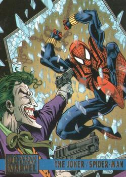 1995 Fleer DC vs. Marvel Comics #78 The Joker / Spider-Man Front