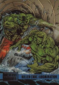 1995 Fleer DC vs. Marvel Comics #84 Killer Croc / Abomination Front