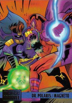 1995 Fleer DC vs. Marvel Comics #90 Dr. Polaris / Magneto Front