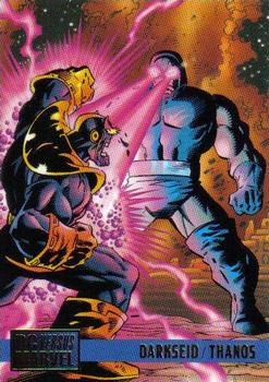 1995 Fleer DC vs. Marvel Comics #92 Darkseid / Thanos Front