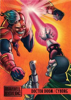 1995 Fleer DC vs. Marvel Comics #93 Doctor Doom / Cyborg Front
