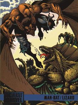 1995 Fleer DC vs. Marvel Comics #96 Man-Bat / Lizard Front