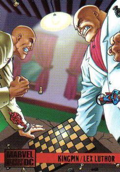 1995 Fleer DC vs. Marvel Comics #97 Kingpin / Lex Luthor Front
