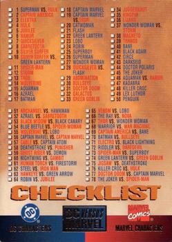 1995 Fleer DC vs. Marvel Comics #100 Checklist Front