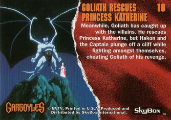 1995 Skybox Gargoyles #10 Goliath Rescues Princess Katherine Back