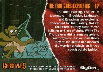 1995 Skybox Gargoyles #17 The Trio Goes Exploring Back