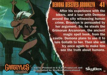 1995 Skybox Gargoyles #41 Demona Deceives Brooklyn Back