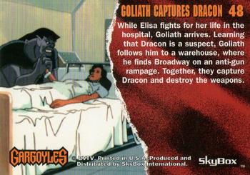 1995 Skybox Gargoyles #48 Goliath Captures Dracon Back