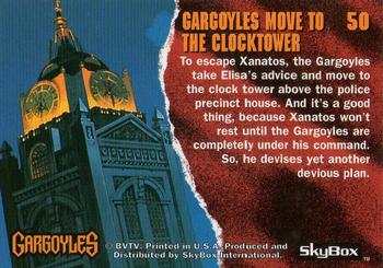 1995 Skybox Gargoyles #50 Gargoyles Move to the Clocktower Back