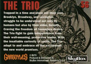 1995 Skybox Gargoyles #56 The Trio Back