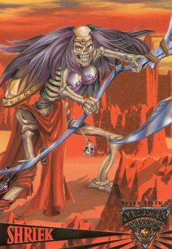 1995 Fleer Skeleton Warriors #20 Shriek Front