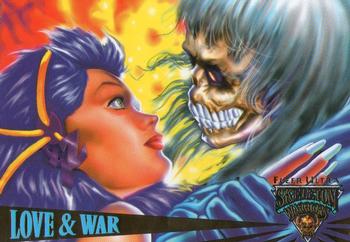 1995 Fleer Skeleton Warriors #45 Love & War Front