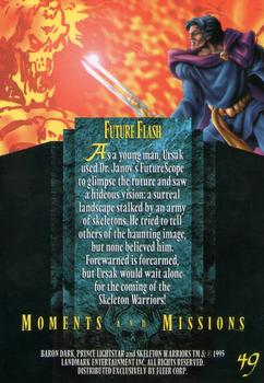 1995 Fleer Skeleton Warriors #49 Future Flash Back