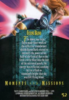 1995 Fleer Skeleton Warriors #52 Flying Blind Back