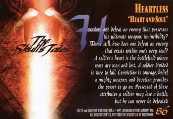 1995 Fleer Skeleton Warriors #86 Heartless: 