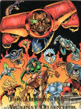 1995 SkyBox Youngblood #70 The Heroes Unite Against Quantum Front