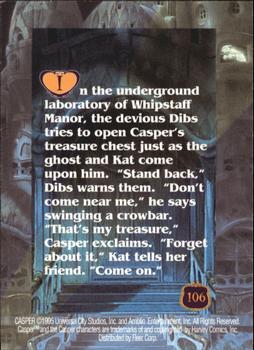 1995 Fleer Casper #106 Lost Treasure Back