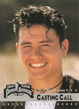 1995 Fleer Mighty Morphin Power Rangers: The Movie #148 Casting Call: Johnny Yong Bosch Front