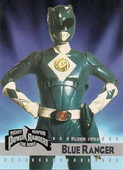 1995 Fleer Mighty Morphin Power Rangers: The Movie #6 Blue Ranger Front