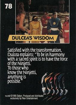 1995 Fleer Mighty Morphin Power Rangers: The Movie #78 Dulcea's Wisdom Back