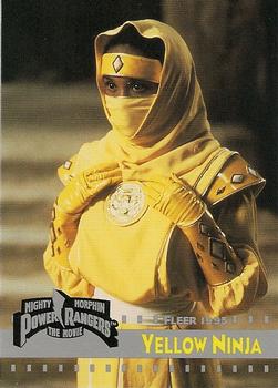 1995 Fleer Mighty Morphin Power Rangers: The Movie #81 Yellow Ninja Front